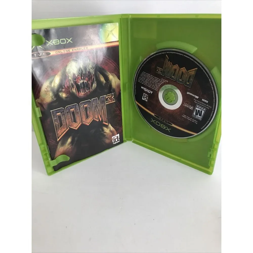 Doom 3 (Microsoft Xbox,‎ 2005) Activision with manual